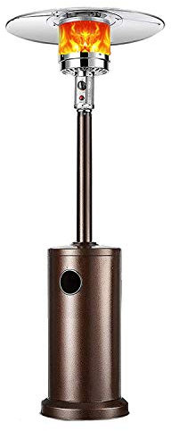 AIZYR Outdoor Umbrella Gas Heater - wasserdichte Terrassenheizung Mit Temperaturregler Flameout Schalter/Räder Für Gazebo Garden Camping,Liquefied Gas