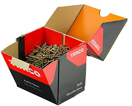 Trade Packs 1000 pcs ~ Timco SOLO YELLOW WOODSCREW POZI COUNTERSUNK ~ Screws 4.0 & 5.0mm (5.0 x 50mm)