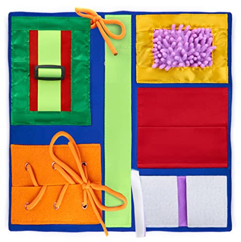 Taie de Coussin Sensoriel | Activité Calmante Réconfortante Adulte Démentiel | Couverture Passe-Temps | Couverture Personnes Âgées | Soulage : Alzheimer, démence, Asperger, autisme, anxiété, etc.