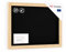 ALLboards Kreidetafel mit naturlackierten Holzrahmen 70x50cm, Schwarz, Schreibtafel, Kreide, Tafel gastronomie, Tafel schwarz, Schreibtafel zum Aufhängen, Kreidetafel wand, Wand Tafel Holz