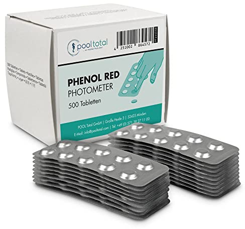 POOL Total Phenol Red Photometer Tabletten 500 Stk. - Lovibond Tintometer Original - pH-Wert Analyse für elektronische Pooltester - SCUBA II PoolScan BAYROL - Made in Germany