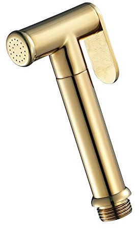 SXLSZ Haute Pression Douchette à Main Bidet pour Salle de Bain Rond Toilette Bidet Spray Laiton Tête de Pulvérisateur de Bidet, G1/2 Interface,d'or