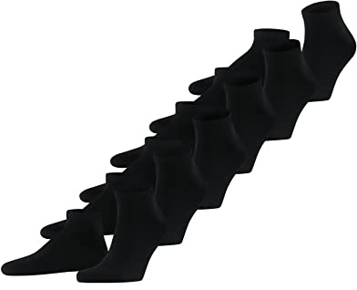FALKE Herren Happy 6-Pack Sneakersocken atmungsaktive Baumwolle Herrensneakersocken verstärkt kurz langlebig strapazierfähig hautfreundlich ein Allrounder einfarbig Multipack Geschenkbox 6 Paar
