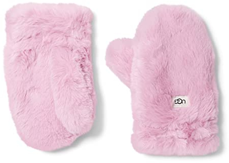 UGG Faux Fur Kids Fäustlinge Fausthandschuhe Kinderhandschuhe (XS - rosa)