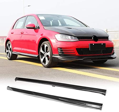 Auto Seitenschweller für Volkswagen VW Golf 7 VII MK7 GTI Nur 2014-2017, Anti-Crash Türschwellen Pedale Winglet Splitter Lip Verlängerung Diffusor Halterungen Dekoration Protector Zubehör