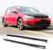 Auto Seitenschweller für Volkswagen VW Golf 7 VII MK7 GTI Nur 2014-2017, Anti-Crash Türschwellen Pedale Winglet Splitter Lip Verlängerung Diffusor Halterungen Dekoration Protector Zubehör