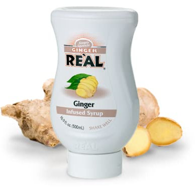 Reàl® | Infuso Reàl Zenzero Laiwu | Sciroppo per Dolci | Sciroppo Zenzero Preparato Base in Cucina - 1 x 500 ml