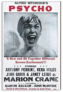 HAUHAU Psycho 1960 Filmposter (6) Bilderdruck, Wandkunst, Poster, Malerei, Leinwand, Poster, Kunstwerke, Raumästhetik, 60 x 90 cm