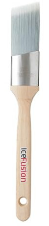 ProDec Advance 1.5 inch Ice Fusion Angle Oval Trade Synthetic Paint Brush for Painting with Emulsion, Gloss, Satin Paints Ideal for Skirting Board, Architrave & Other Moulded Surfaces, 1.5 38mm