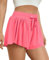 VIGVAN Shorts Damen Sommer Sport Shorts Kurze Hose 2 in 1 Flowy Running Shorts Yoga Biker Shorts Schnelltrocknende Gym Fitness Shorts Sportrock Damen (Rot, XS)
