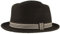 Breiter Rollbarer Filzhut Diamond Wollhut Wasserabweisend Pork Pie Hut knautschbar Schwarz Garnitur XL