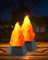 ARTISTMART Fake Fire Lamp, LED Rechargeable Travel Night Light with Flickering Cozy Lighting,3-Mode Flame Fireplace Candles for Apartment Patio Decor Outdoor Camping Decorations-2 Pack…