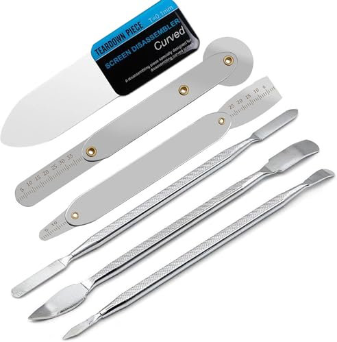 Oruiiju Lot de 6 outils en métal pour réparation électronique avec ordinateur portable, téléphone portable, tablette, ordinateur, réparation électronique