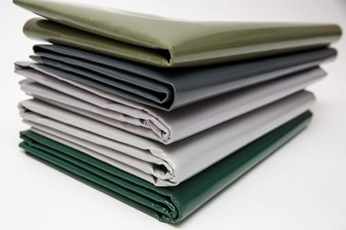 Lona de camión de PVC de 620 g/m², 150 cm de Ancho, se Vende por Metros, sin Ojales, Lona Protectora, Lona Industrial, Color Blanco, RAL9010, 1,5 m x 4 m