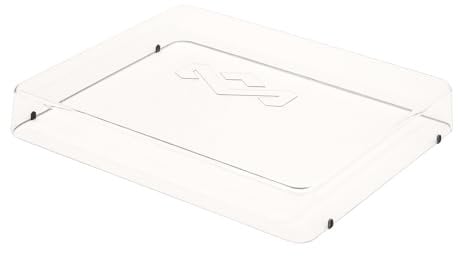 House of Marley Turntable Dust Cover - Recycled Plastic Record Player Cover, Compatible with Stir It Up and Simmer Down Vinyl Players, Home Turntables for Vinyl Records Dirt Protection, Transparent