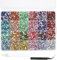 24000Pcs Diamantes para Uñas, BetterJonny Cristales para Uñas 3mm Cristales Gemas Piedras para Uñas Diamantes de Imitación Gemas de Espalda Plana para Uñas Maquillaje Ropa Manualidades DIY Handwerk,E