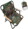 Campingstuhl Faltbar, Klappstuhl Camping, Angelstuhl Faltbar in Camouflage, 225kg Belastbar, Faltstuhl Camping aus Robustem Oxford-Gewebe für Garten, Picknick, Reisen (Army Green)