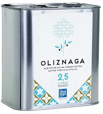 Aceite de oliva virgen extra lata 2,5 litros. Variedad Hojiblanca, picual y arbequina. Aceite Gourmet Virgen Extra. Excelencia en cada gota. Regalo original o uso propio.