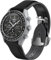 Swatch Omega MoonSwatch 20 mm Faltschnalle, gebogen, keine Lücke, Ersatzarmband für Damen und Herren (Schwarz und Grau)