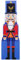 Cajas 36.6 Altura apilable Cascanueces Nuez Decoración de Navidad Cajas Decorativas, Cascanueces Azules