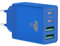 Caricatore USB C,40W 4Porte Presa USB Multipla Spina Ricarica,Muro Caricabatterie Rapido per Samsung S24 S23 S9 iPhone 16 15 14 12 11 Pro Max XS 8 iPad,Carica Rapida Alimentatore Type C Adattatore,Blu