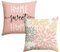 Artoid Mode Rosa Dahlien Blumen Frühling Kissenbezüge 2er Set, 50x50 cm Zierkissenbezug Cushion Cover Couch Wohnzimmer Außenbereich Deko