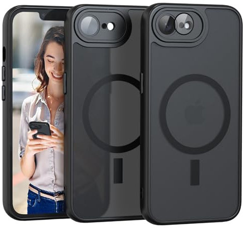 Nupcknn für iPhone 8/7/SE (2020) Hülle Magnetisch mit Magsafe (TOP Militärschutz & Magnetkraft) Handyhülle für iPhone 8/7/SE (2020) Case Durchscheinende Matt Rückseite Dünn Stoßfest Schutzhülle