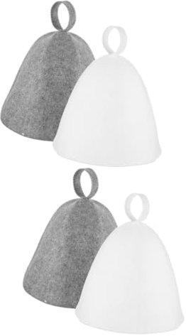 BESPORTBLE 2 Sätze Saunahut Aus Filz Saunahut Schwarzer Fischerhut Kappendampfer Für Hüte Sonnenhut Für Damen Filzhut Hüte Für Frauen Außensauna Saunahüte Saunaofen Gefühlt 2 Stück * 2