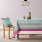BASSETTI Indian Roses Tischdecke - Jacquard aus 100% Baumwolle in der Farbe Turchese T1, Maße: 140x170 cm - 9332384