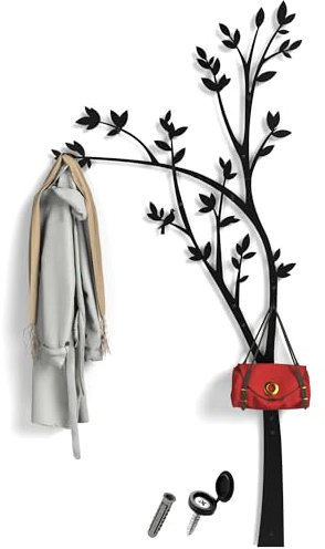 Mobili ingresso con appendiabiti | appendiabiti da parete design | attaccapanni da muro moderno | ingresso moderno con appendiabiti | mobile ingresso nero | appendi abiti per muro 190x83cm