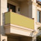 Vela de Sombra Exterior 150 x 200 cm Prueba de Viento Protección UV Toldos Exterior Terraza Impermeable con Cuerdas para Tensar para Piscina/Jardín/Cafetería/Camping, Color Crema