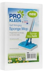HOMESHOPA Sponge Mop Refill Replacement Pad, 1 Pack Highly Absorbent Foam Head for Self-Wringing Mops, Quick-Dry, Durable, Easy to Attach, Suitable for Tile, Marble & Wooden Floors