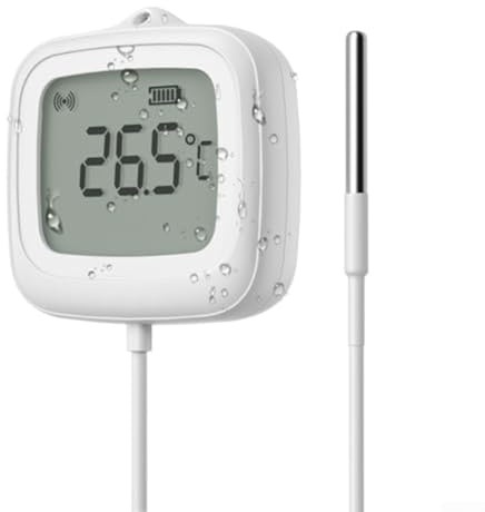 Para sensor con sonda de acero inoxidable de 0.5 m, termómetro impermeable IP65 para refrigerador de piscina, pantalla LCD, temperatura remota para