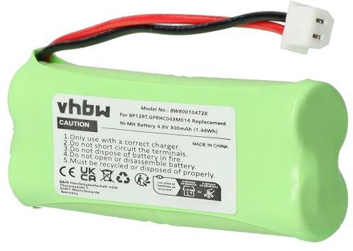 vhbw Akku kompatibel mit Dogtra 1804NC Receiver, 1900 Receiver, 1900NCP Transmitter Hundehalsband Hunde-Trainer (300 mAh, 4,8 V, NiMH)
