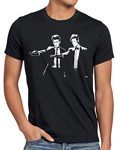 style3 Timelord Fiction T-Shirt Herren zeitreise Serie Polizei notrufzelle Tarantino Pulp