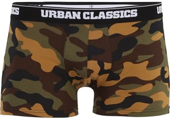 Urban Classics 2-Pack Camo Boxer Shorts Männer Boxershort-Set Camouflage