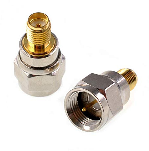 Oiyagai 2 RF-Koaxial-Adapter SMA Buchse auf F-Stecker