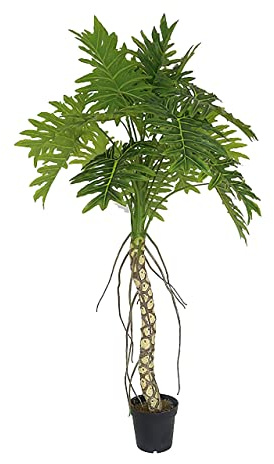 AMERIQUE Massive & Gorgeous 8' Tropical Dracaena Artificial Tree Silk Plant, UV Protection, Nursery Plastic Pot, Feel Real Technology, Super Quality, 8 Feet, Emerald Green