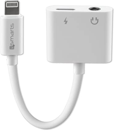 4smarts Activer Audio- und Ladesplitter Lightning auf Lightning und 3,5mm AUX weiß