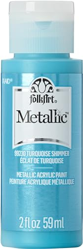 PLAID ENTERPRISES, INC. Schimmernder metallischer Turq-ShMMR.