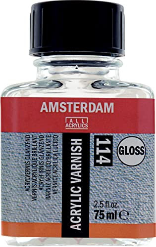 Amsterdam Protection - Acryllack 114 Gloss Finish - 75 ml Flasche - Nicht vergilbende & dauerhafte Versiegelung für Acryl- & Ölgemälde
