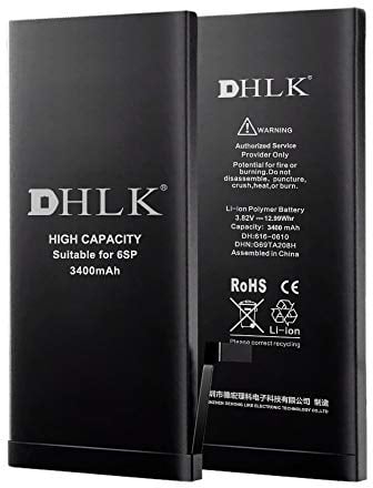 DHLK Batterie de Remplacement Haute capacité Compatible avec iPhone 6S Plus - Performance optimale; Durée prolongée/Capacité 3400 mAh [Garantie de 2 Ans]