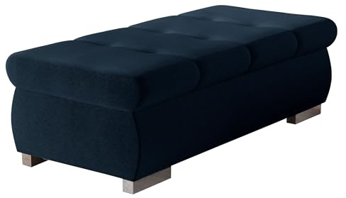 Mirjan24 Polsterhocker Sitzbank Orkan groß Hocker Sitzhocker Modern Pouf Fußbank Sitzmöbel 120x60 (Kronos 09)