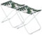 Harbour Housewares 2 Stück Klassische Klapphocker - Leichtes Material Praktische faltbares Design - Banana Leaf