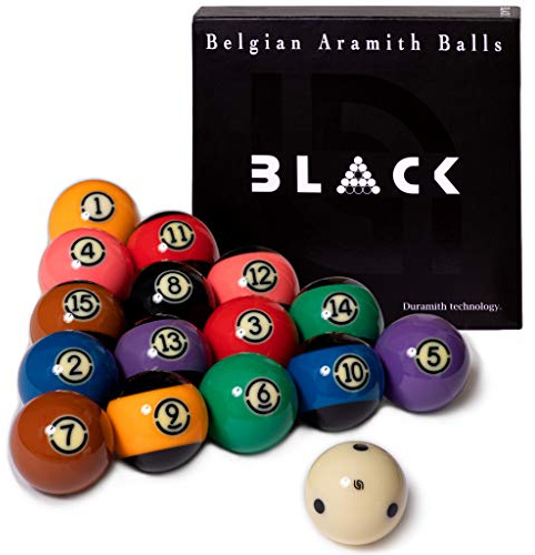 Aramith Tournament Black TV Billiard Pool Ball Set 2 1/4…