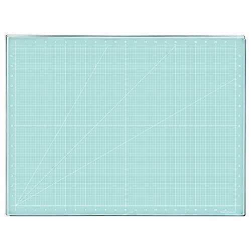 Glas-Bastelmatte, magnetisch, hitze-, kratz- und schmutzabweisend, ideal für Mixed-Media-Kunstwerke (türkis, 45,7 x 61 cm)