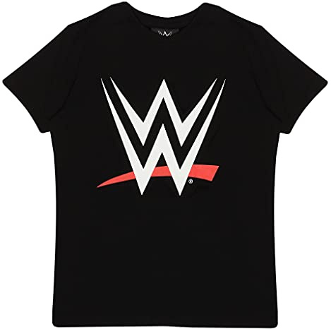 WWE Logo Boys T-Shirt Black 3-4 Years