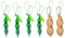 MiaLover 6 Stück Squeeze Toys Edamame Erdnuss Bean Bohne Bohne Anhänger Schlüsselanhänger Squeeze Toys Squeeze Anhänger Squeeze Lustige Gadgets Reduziert Angst und Stress für Handy Kette