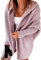 ORANDESIGNE Cardigan Donna Lungo Maglia Manica Lunga Maglione Cappotto Elegante Casual Invernale Delle Elegante Maglione Cardigan Maglieria Capispalla D-viola L