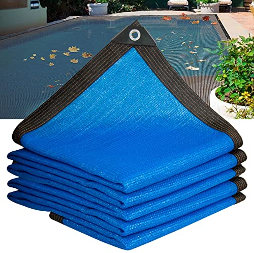 Aocay Schwimmbadabdeckung Rechteckige Abdecknetz Pool Winter-Mesh-Poolabdeckungen für Blockiert Heruntergefallenes Laub und Schmutz, Polyethylen-Material, Dicht Gewebt